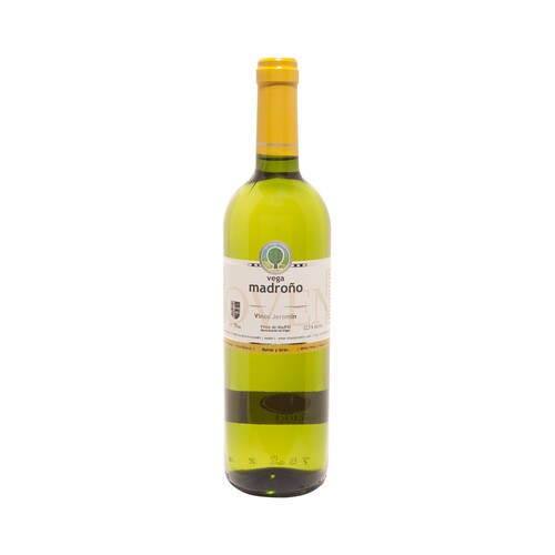 Vino blanco con denominación de origen Vinos de Madrid VEGA MADROÑO botella de 75 cl.