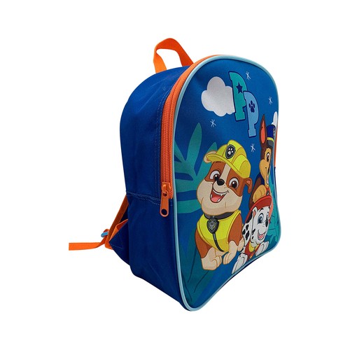 Mochila preescolar color azul y rojo diseño PATRULLA CANINA, 23X28X6cm..