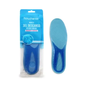Plantillas gel descanso ACHUCHONAS, confort, relajantes, elásticas, talla 42/47.