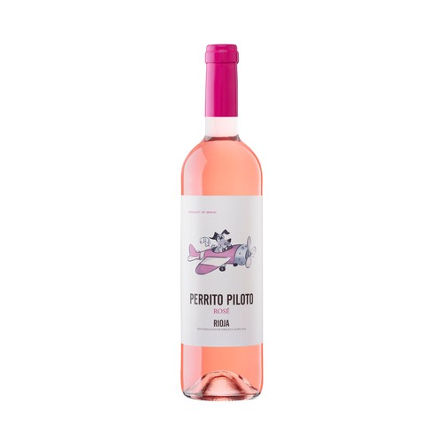 PERRITO PILOTO  Vino rosado clarete con D.O. Ca. Rioja botella 75 cl.