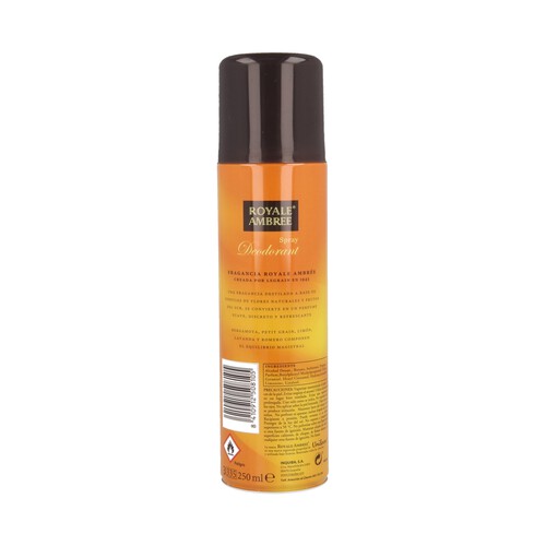 ROYALE AMBREE Desodorante spray para mujer ROYALE AMBREE 250 ml.