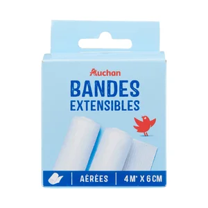 PRODUCTO ALCAMPO Tiras adhesivas extensibles transpirables (4 m x 6 cm) 2 uds.