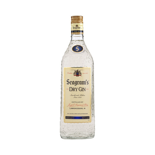 SEAGRAM'S Ginebra tipo Dry Gin botella 1 l.