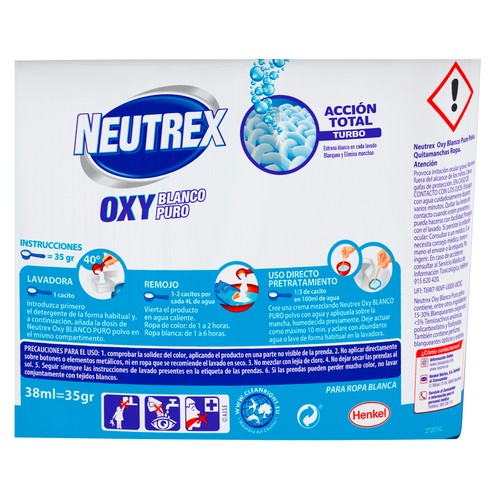 NEUTREX Quitamanchas en polvo blanco puro  512 gr.