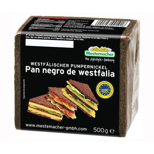MESTEMACHER Pan negro de westfalia 500 g.