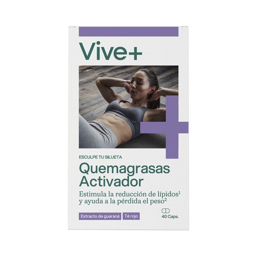VIVE+ SALUD Y VIDA Quemagrasas con guaraná VIVE + SALUD Y VIDA 40 uds. 19 g.