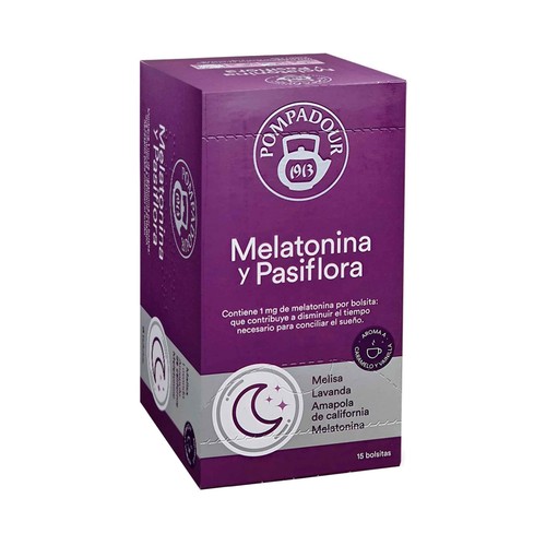 POMPADOUR Infusion de melatonina y pasiflora 15 uds 30 g.