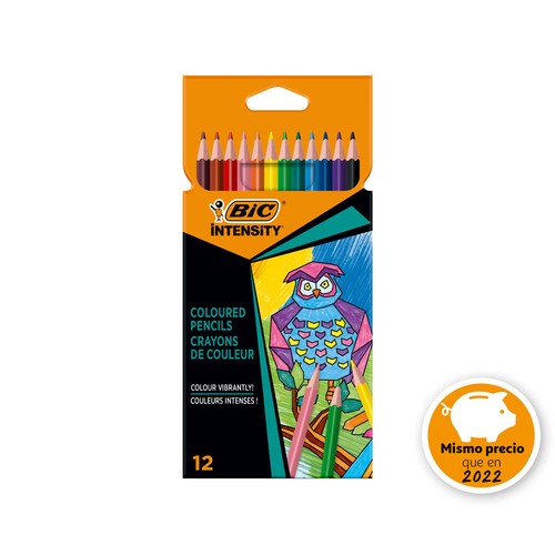 Pack de 12 lápices de colorear, BIC.