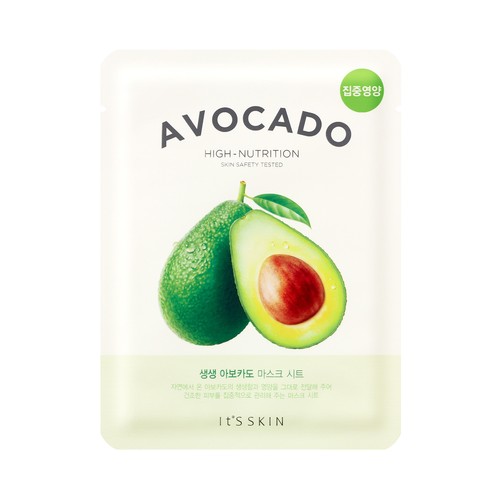 ITS SKIN Mascarilla facial hidratante con aguacate.