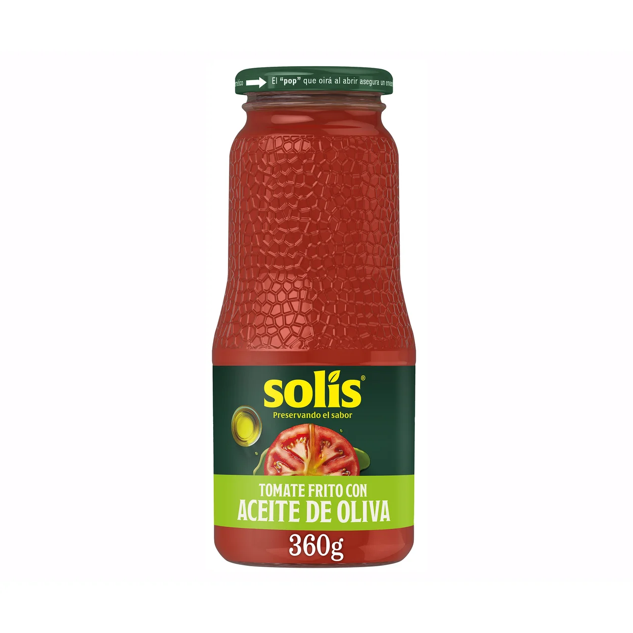 Tomate frito con aceite de oliva 360 g.