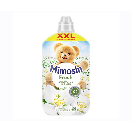 MIMOSÍN Sueño de jazmín Suavizante concentrado con potenciadores de la fragancia, 105 lavados.