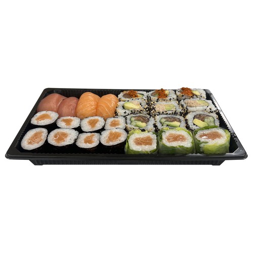 SUSHI GOURMET Bandeja con Sushi, Maki, California y Cristal variados SUSHI GOURMET 22 uds.