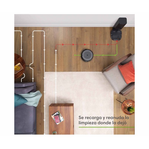 Robot aspirador y estación de vaciado automático iROBOT Roomba i3+ i3558, mapeo, Wi-Fi, vaciado automático de la suciedad, asistentes de voz.