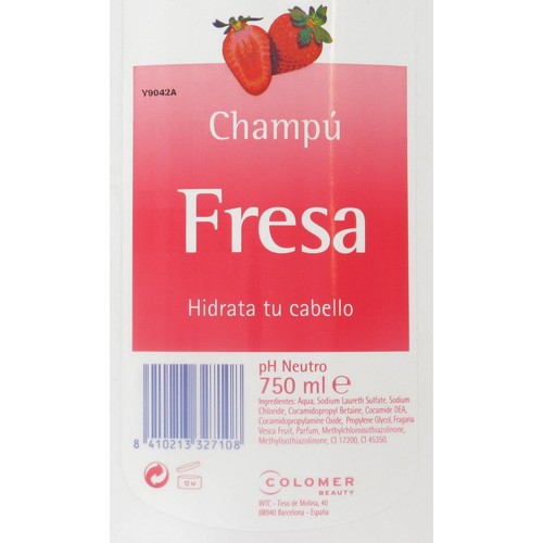 GENIOL Champú con aroma a fresa, para cabellos normales GENIOL 750 ml.