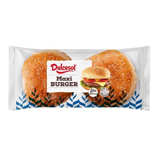 DULCESOL Pan de hamburguesa maxi 300 g.