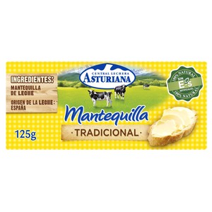 Imagen de CENTRAL LECHERA ASTURIANA Pastilla de mantequilla tradicional sin sal CENTRAL LECHERA ASTURIANA 125 g.