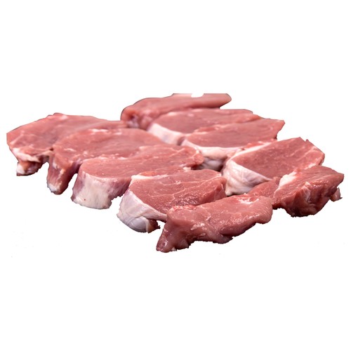 Solomillo fresco de cerdo blanco.