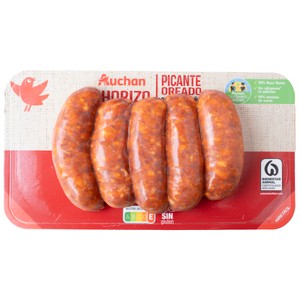 Alcampo Cultivamos LO Bueno Chorizo Picante Oreado Cerdo Duroc  350 G.