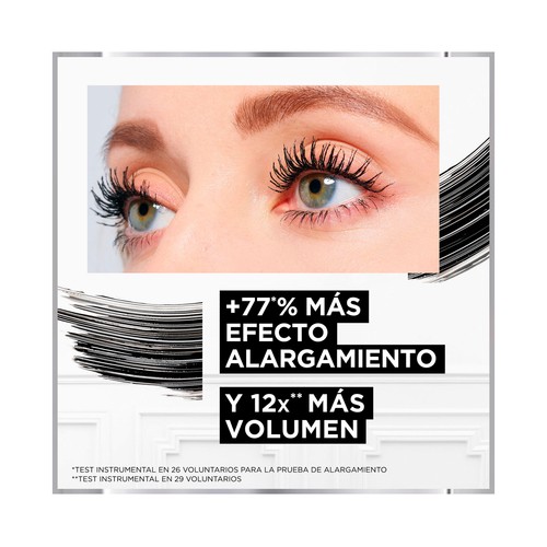 L´ORÉAL PARIS Pro xxl volume Tono negro  Mascara de pestañas con Biotina con efecto extensión pestañas.