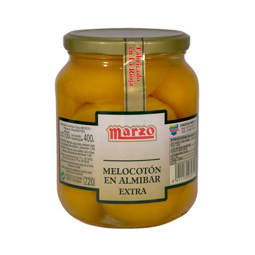MARZO Melocotón en almibar extra 400 g.