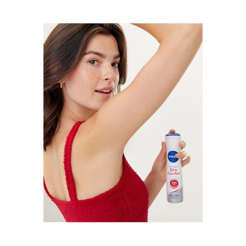 NIVEA Dry comfort Desodorante en spray unisex, protección hasta 72 horas 200 ml.
