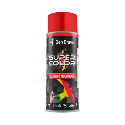 Pintura spray acrílico Rojo Fuego, RAL3000, 400 ml, BOSTIK.