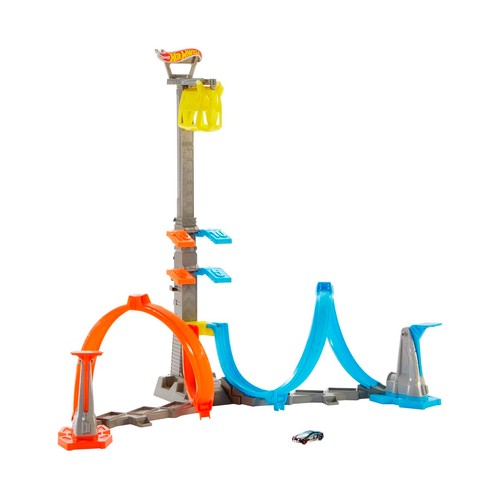HOT WHEELS Gira y Lanza, pista circuito para cohes +5 Años