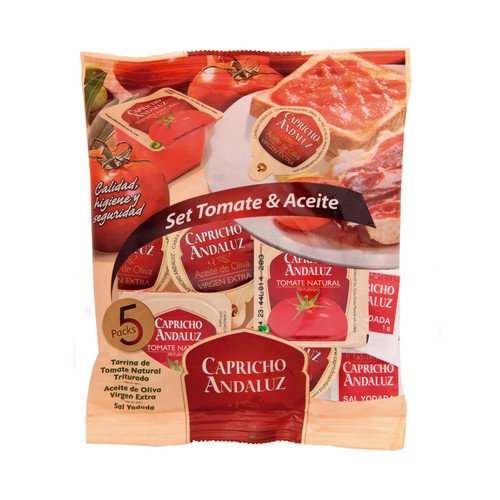CAPRICHO ANDALUZ Set aderezo platos monodosis 15 ud.