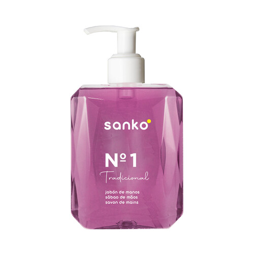 SANKO Nº 1 Jabón de manos, con aroma tradicional, para todo tipo de pieles 400 ml.