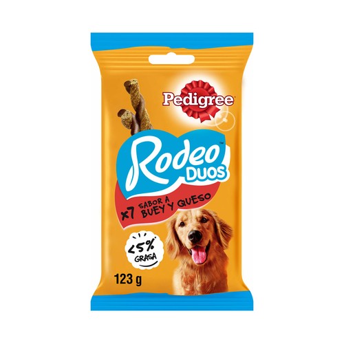 PEDIGREE Snack para perros queso y buey PEDIGREE RODEO DUOS 120 g.