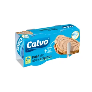 CALVO Paté de atún lata pack de 2 ud. 75 g.