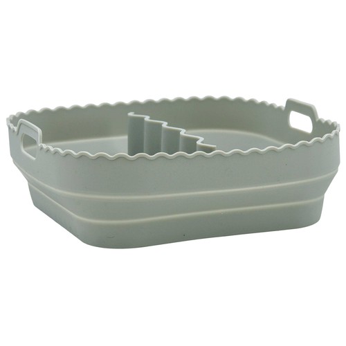 Cesta cuadrada plegable con separador de silicona de 21x6cm, BIDASOA