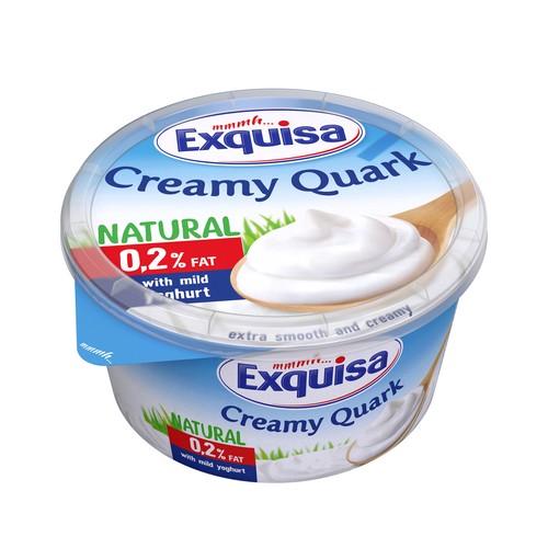 EXQUISA Queso natural cremoso quark 0.2% 500 g.