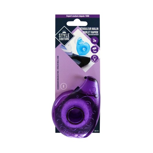 Dobladillo fácil, color morado, 3m, STYLE.