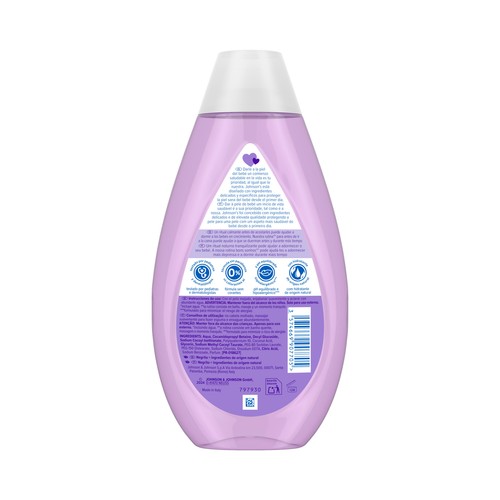 JOHNSON´S Dulces sueños Champú infantil con esencias relajantes, lavanda y manzanilla 500 ml.