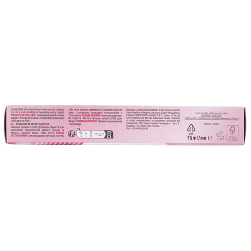 PRODUCTO ALCAMPO Expert sensitive Pasta de dientes que ayuda a disminuir la sensibilidad dental 75 ml.