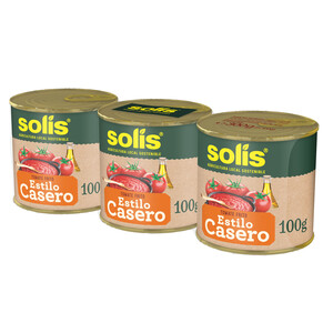 Imagen de SOLÍS Tomate frito estilo casero en lata, pack de 3 uds x 100 g..