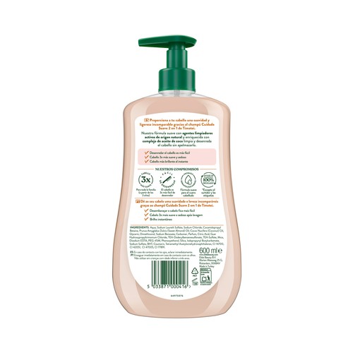 TIMOTEI Cuidado suave Champú 2 en 1 para todo tipo de cabellos 600 ml.