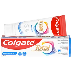 COLGATE Total prevención activa blanqueadora Pasta de dientes con acción blanqueante 75 ml.
