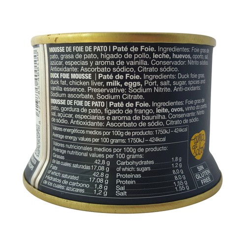 MALVASIA Mousse de foie de pato 130 g.