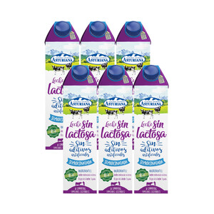 precios Central Lechera  Asturiana Leche De Vaca Semidesnatada Sin Lactosa 6 X 1L. en Alcampo