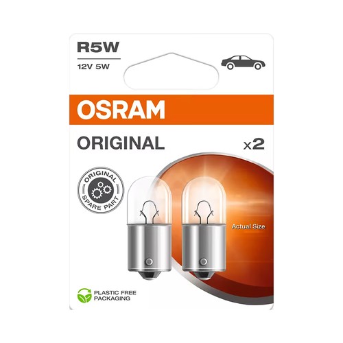 2 lamp r5w 12v  original. OSRAM