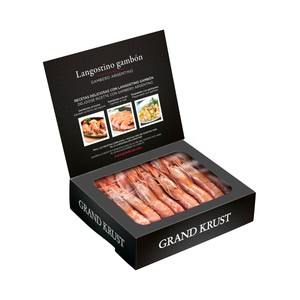 Imagen de GRAND KRUST Gambones crudos 14 / 21 sabor salvaje, ideales para plancha o gril GRAND KRUST 700 g.