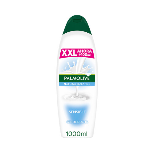 PALMOLIVE Gel de baño o ducha con textura crema, especial pieles sensibles Suave & sensible 900 ml.