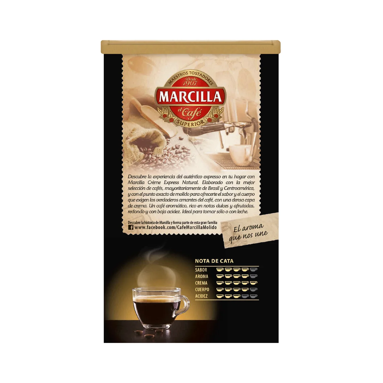 Crème Express Café molido natural 250 g.