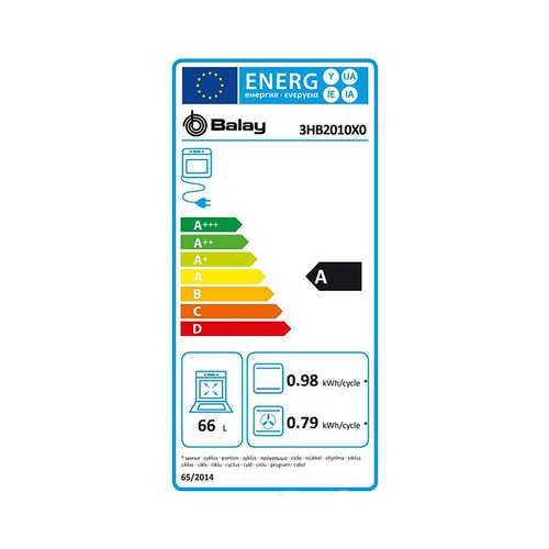 Conjunto de Horno + placa radiante BALAY 3HV833XP.
