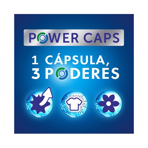 WIPP EXPRESS Power Detergente en cápsulas con olor floral para lavadora 33 lavados.