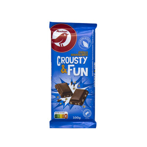 PRODUCTO ALCAMPO Crousty & Fun Chocolate con cereales crujientes tableta 100 g.