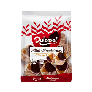 Imagen de DULCESOL Mini magdalenas Mármol 200 g.