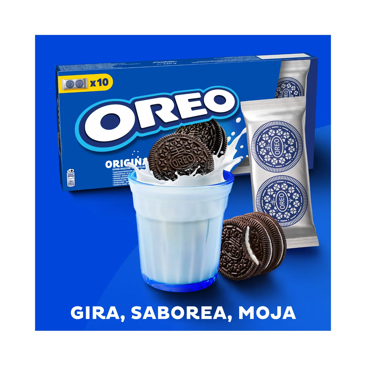 Original Galletas de chocolate rellenas de crema de vainilla 5 uds. 44 g.